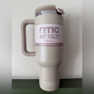 RTIC Cream Road Trip Tumbler - 40 oz